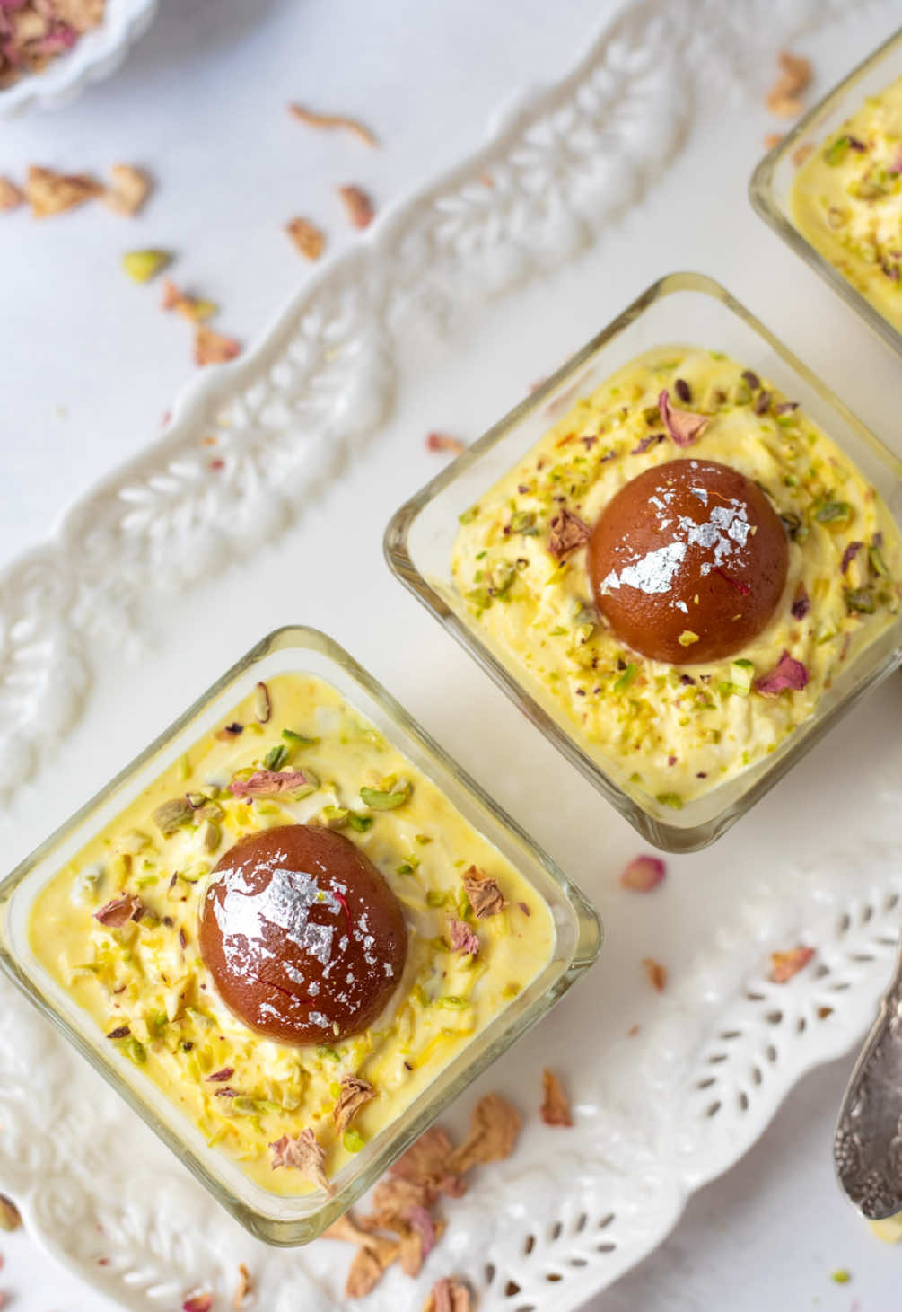 Try these Gulab Jamun Shrikhand Bowls for a wonderful fusion.  #fusiondessert #diwali2025 #indiandessert