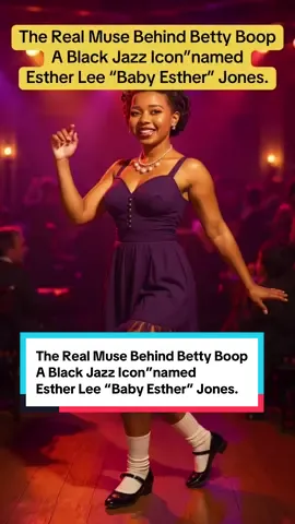 The Real Muse Behind Betty Boop A Black Jazz Icon”named  Esther Lee “Baby Esther” Jones. Betty Boop may look like a white cartoon, but her catchphrase and spirited voice—“boop‑o‑op‑a‑doop”—come from a child jazz singer named Esther Lee “Baby Esther” Jones. In a 1932 court trial, she was revealed as the true origin of that iconic style, yet history has largely erased her. Tonight, we reclaim her legacy. #CulturalErasure #BettyBoop #HiddenHistory #BlackExcellence #blackgirlmagic 
