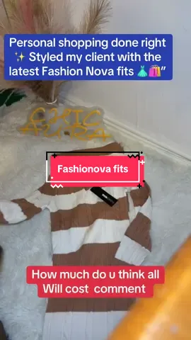 ✨ Personal Shopping with Fashion Nova ✨ Styled and curated the perfect Fashion Nova outfits for my client’s wardrobe refresh. From chic dresses to trendy streetwear, I handpicked Fashion Nova pieces that highlight style, comfort, and confidence. As a personal stylist and shopper, I focus on creating looks that match each client’s unique personality,whether it’s for everyday wear, special occasions, or content creation. 🛍️ Fashion Nova personal shopping | Fashion Nova haul | Fashion Nova stylist | Personal shopper services | Wardrobe refresh | Trendy outfit ideas #StyledWithLove #ShopTillYouDrop #closetupgrade #StyleDelivered #fashiondiaries @Fashion Nova 