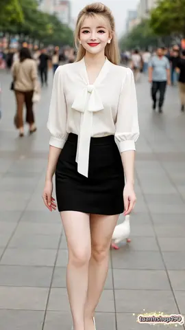 áo sơ mi nữ công sở tay lỡ cổ nơ, áo rễ dàng phối với nhiều dáng quần,#aosominu #aosomitaylo #aosomi #aonucongso #thoitrangnu 