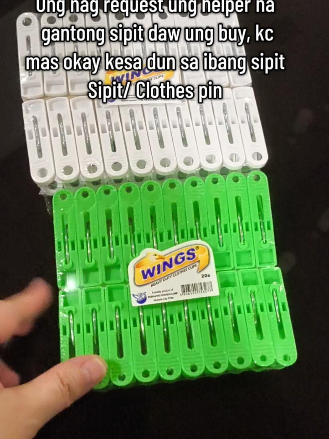 Sipit na matibay and mas okay kesa sa ibang sipit, sabi Ng helper Namin, eh sya laging gumagamit so  binili ko nlng ung preferred nya  #sipit #clothespin #clips #clothesclip #laundry 
