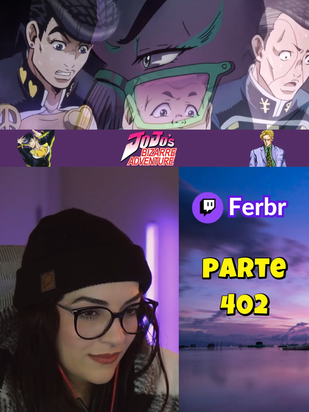 Parte 402 | Ferbr assistindo JoJo's Bizarre Adventure #animeedit #jojosbizarreadventure #animestiktok #animes #anime #ferbr