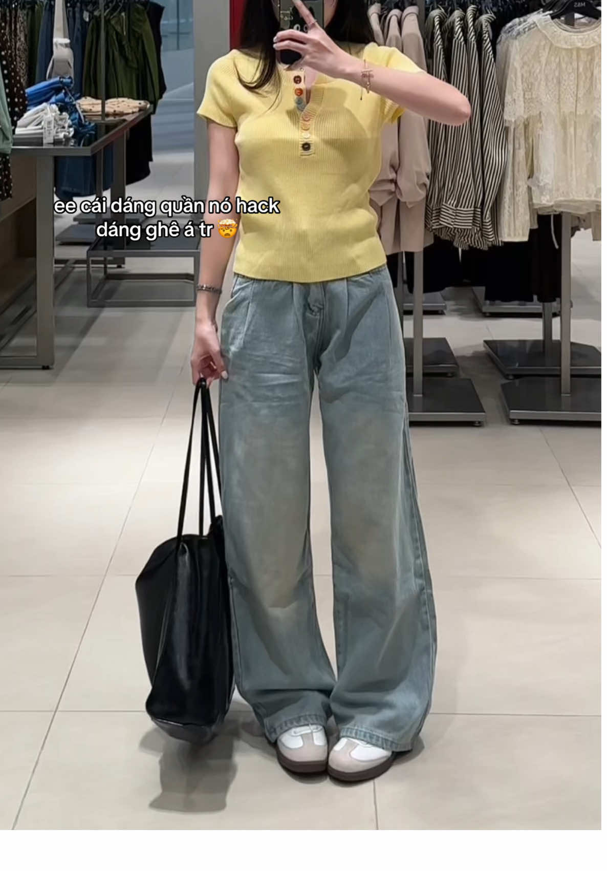 Cái màu bạc bạc cũng xinh nữa íi #saravietnam #quanongsuong #jeans #thoitrang #xuhuong 
