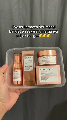 SKINTIFIC Retinol 2pcs Set Retinol Renewal Serum & Retinol Renewal moisturizer harganya lagi anjlok parah!!!!