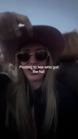 Oops , enjoy the free hat if you got it #chappelroan #edinburgh #cowboyhat #fyp 