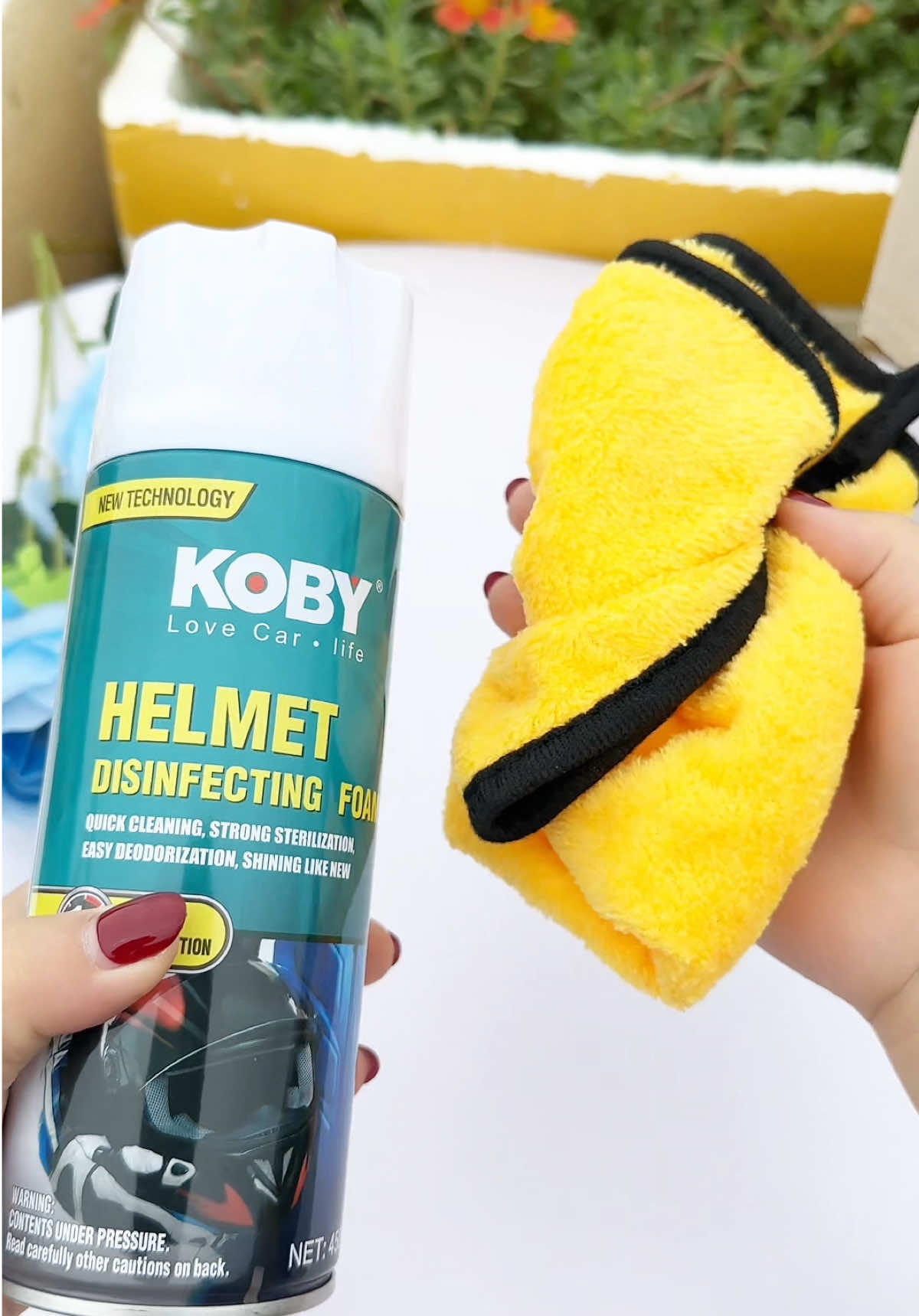 Xịt vệ sinh nón bảo hiểm Koby bán chạy lắm  nha. Làm sạch, diệt khuẩn ko cần xả với nước mà còn nhanh khô nữa nè #shopdazinang0 #xitnonbaohiem #vesinhmubaohiem #koby #xuhuong  