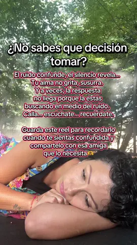 En el silencio están las respuestas… deja de buscar tanto afuera y escúchate.   Guárdalo y compártelo con quien lo necesite 🧘‍♀️✨ #SilencioSagrado   #Escúchate   #MujerConsciente   #SanarDesdeAdentro   #Autoconocimiento