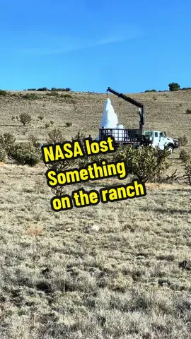Never a dull moment on the ranch. What is that thing that landed? And how did NASA get out there so fast? Always mysteries around  here. I guess that’s why we love it here. #ranchlife #newmexico #countrylife #NASA #UFO 