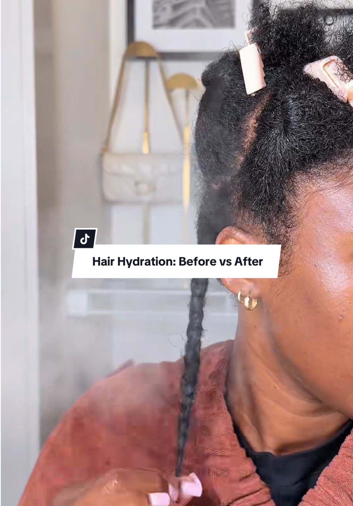 Loving how lightweight the new @Gisou HoneyMilk leave in conditioner feels! Perfect for low porosity hair, which is typically prone to build ups💕 #lowporosityhair #gisou #naturalhair #hairstyling #type4hair #haircare #leaveinconditioner 