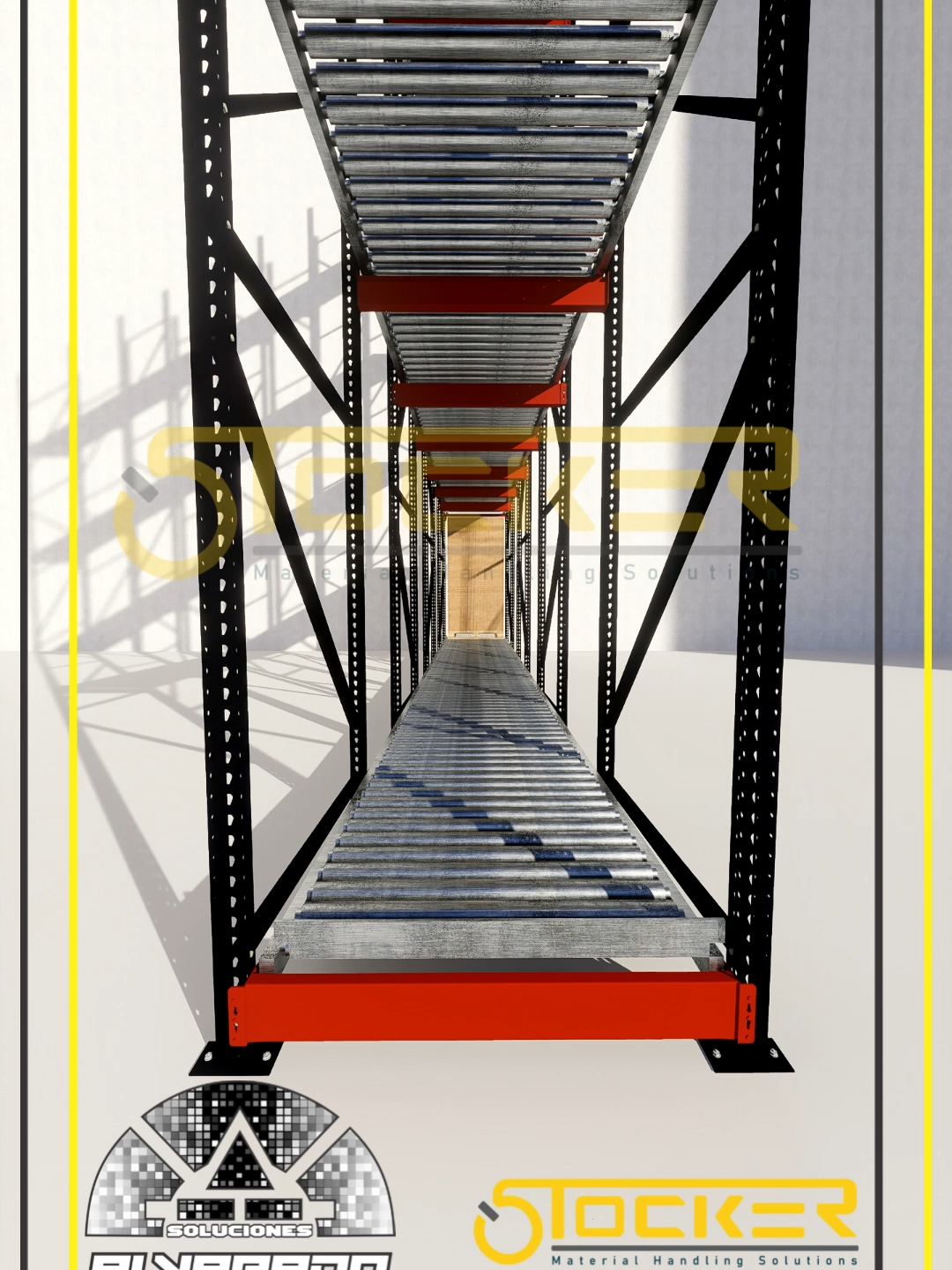 UNA CREACION MAS UN SISTEMA PALET FLOW  #jcgstocker #renders #Stocker #tiktokviral #modelado3d #rendering #viraltiktok #ingenieria