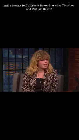 Inside Russian Doll’s Writer’s Room: Managing Timelines and Multiple Deaths! #natashalyonne  #writersroom  #Managing #latenightwithsethmeyers  #viraltiktok 