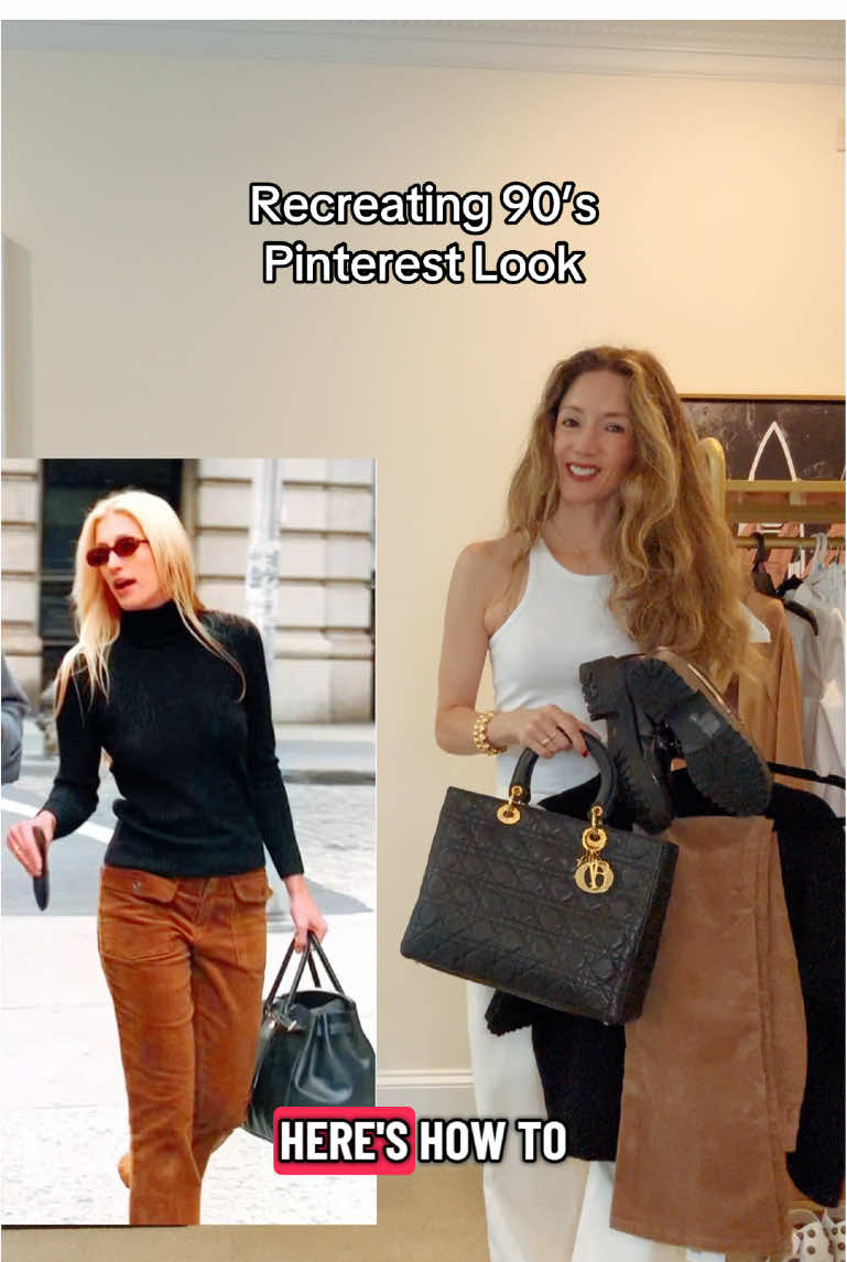 Love it or leave it in the 90’s?! This Carolyn Bessette Kennedy look is ridiculously comfy and classic ❤️ #90s #pinterest 