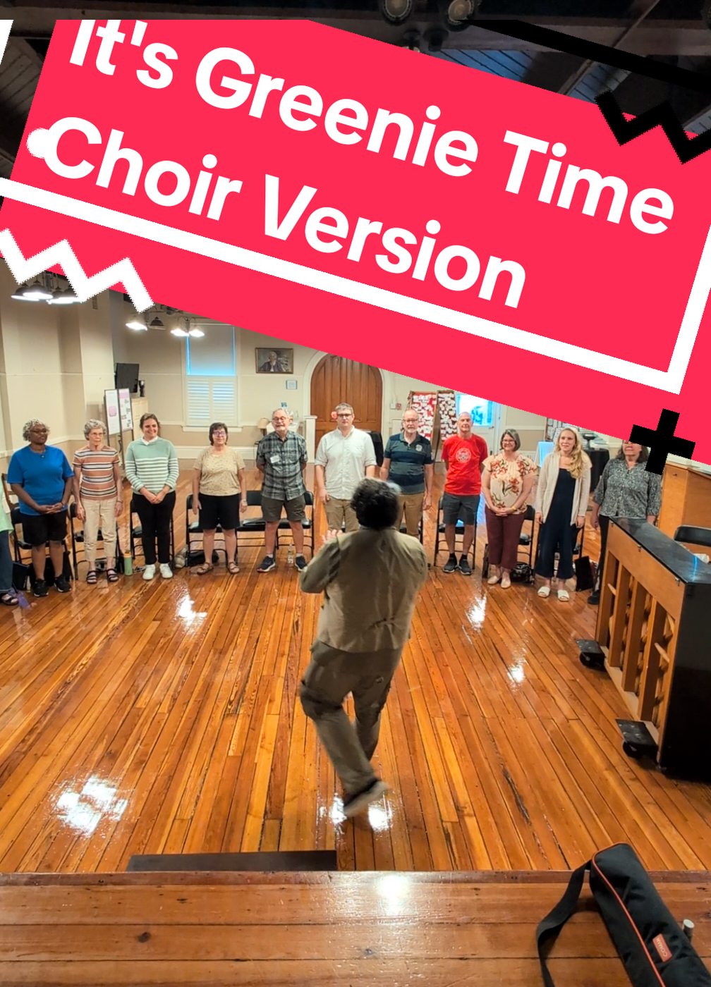 Replying to @.peinapple I am fortunate to have a choir willing to go on wacky little adventures with me @DAISYDOG MALTESE #Greenie #GreenieTime #DaisyTheMaltese #GreeniesTreats #Choir 