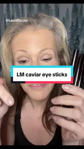 These caviar eyeshadow sticks are creamy and make it easy to do a quick eye look. #eyeshadowstick #easyeyeshadow #lauramercier @Laura Mercier 