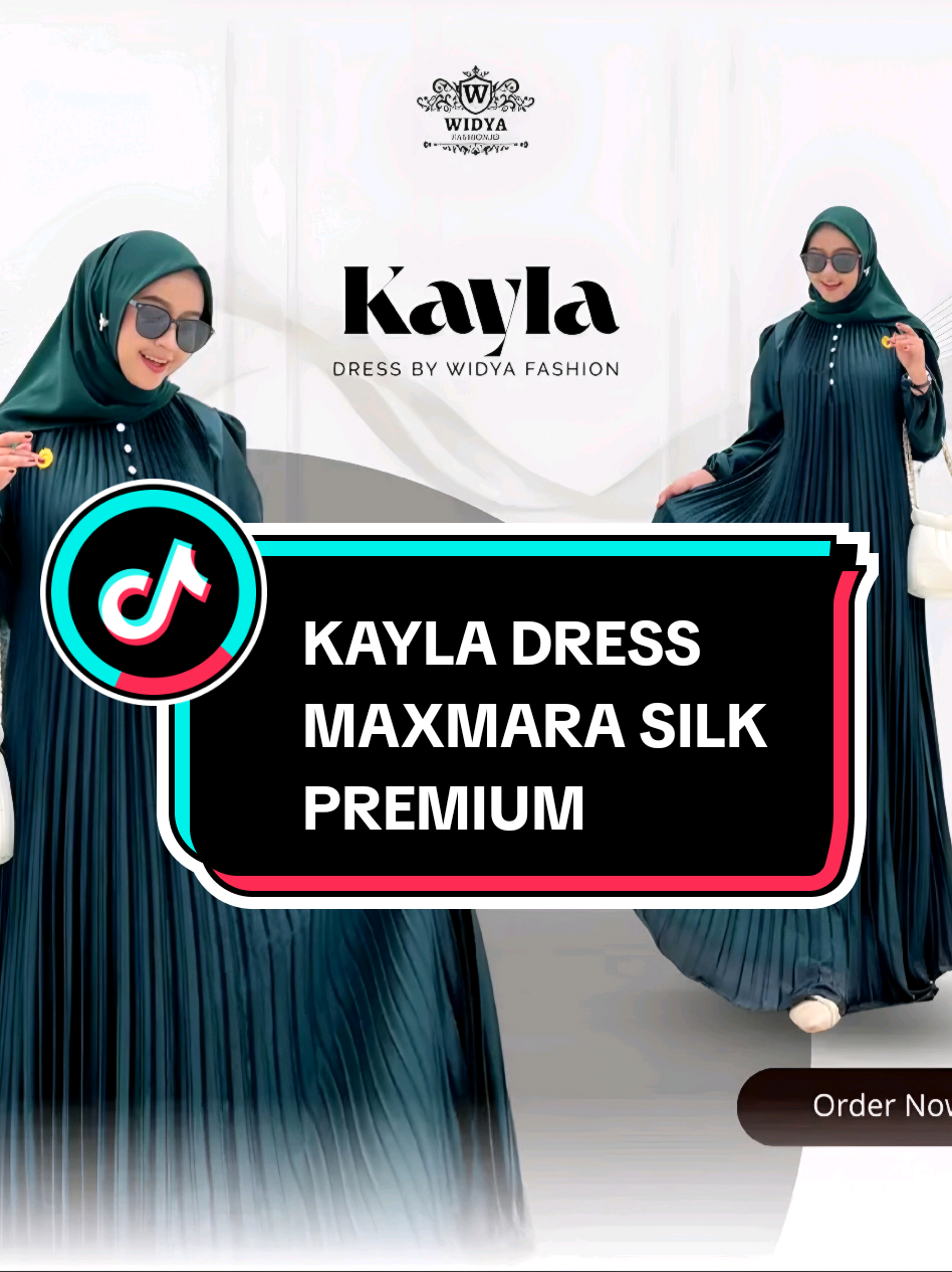 Gamis Mewah - Gamis Pesta - Baju Kondangan Wanita Kekinian - Kayla Dress Maxmara Silk Premium By Widya #wibgajian #belilokal #dressmaxmarapremium #fyp 
