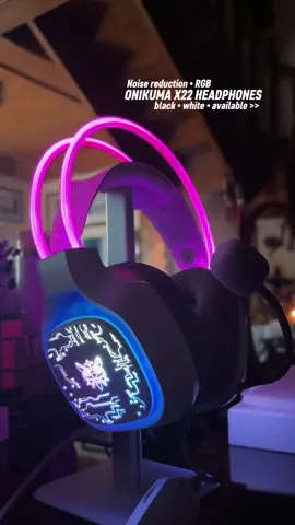 ONIKUMA X22 RGB HEADPHONES AFFORDABLE HEADPHONES FOR GAMING #headphones #onikumaheadset #onikumagaming #fyp #gamingheadphones 