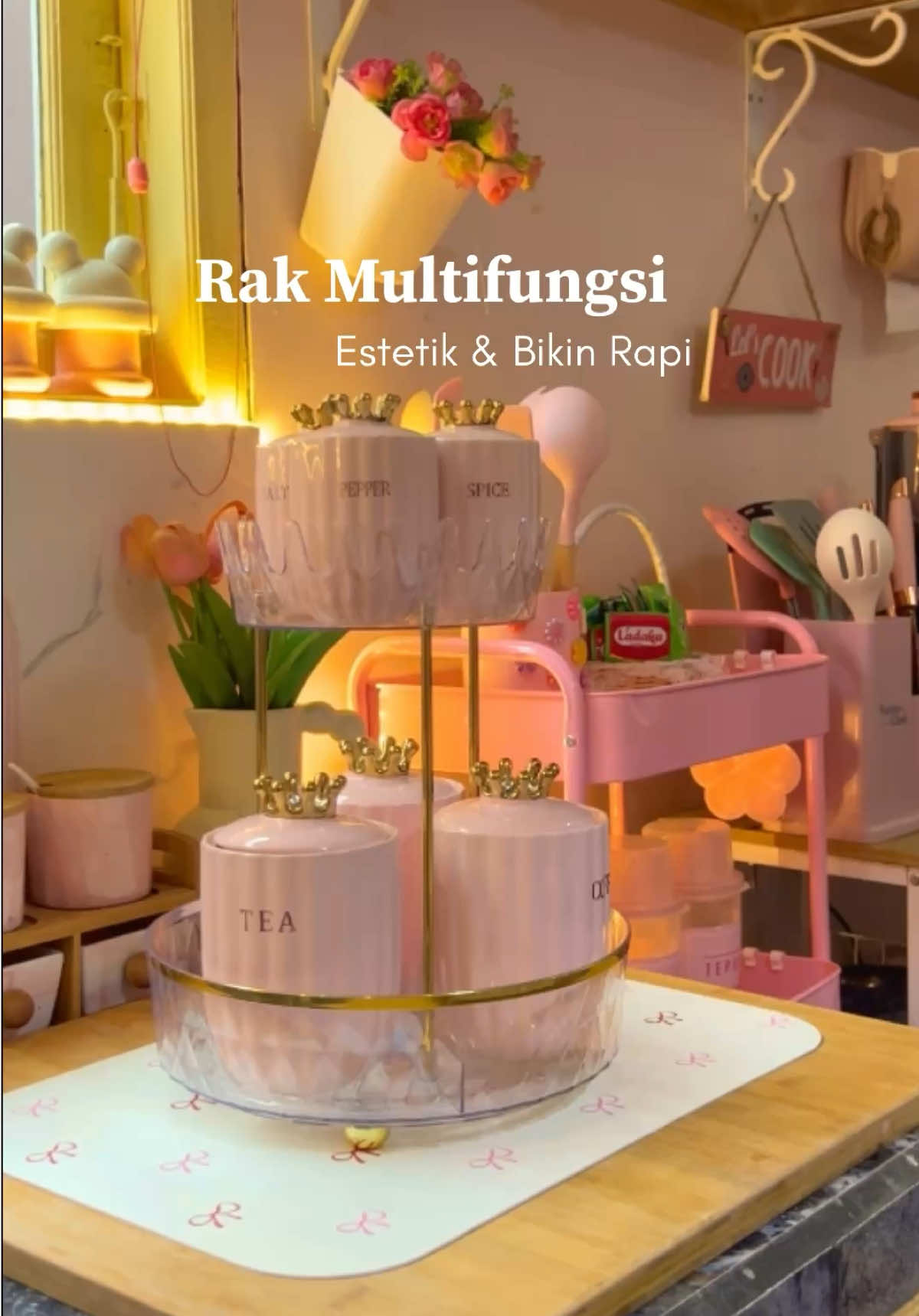 Ganti pakai rak akrilik biar gak karatan lagi #rakmultifungsi #rakbumbu #rakakrilik #rakkosmetik 