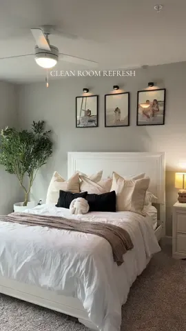 the feeling when your room is clean 🧺 #bedroom #bedroomrefresh #amazon #amazonhome #aestheticroom 