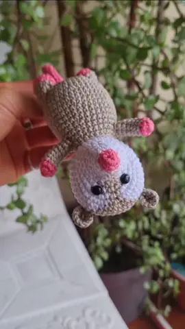 tlacuache - zarigüeya.  tutorial en mi canal de YouTube https://youtu.be/Q9aGAo5AvBE?si=RRmuX0U5xm0Uy5kU    #amigurumis #coconetl #crochet #zarigüeya #tlacuache 