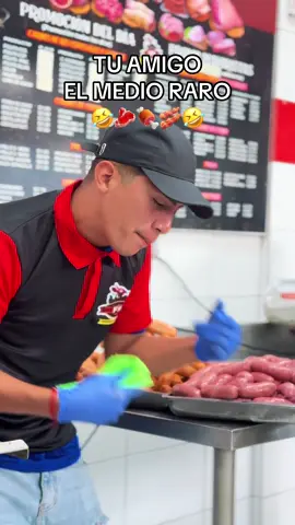 🤣Mi amigo el raro🤣🍖🥩🧑🏽‍🦱🤣 @FRESEATE 🍓 #humor #paleta #fyp #compañerosdetrabajo #risa #carnes #trabajo #fouryourpage #risa #chiste #parati #freseate 