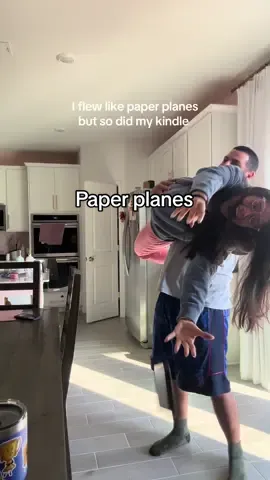 But it was actually a little scary 😅 Shoutout to my @BURGA case for keeping my kindle safe during the rough landing #flylikepaperhighlikeplanes #husbandwife #reader #coupletok 
