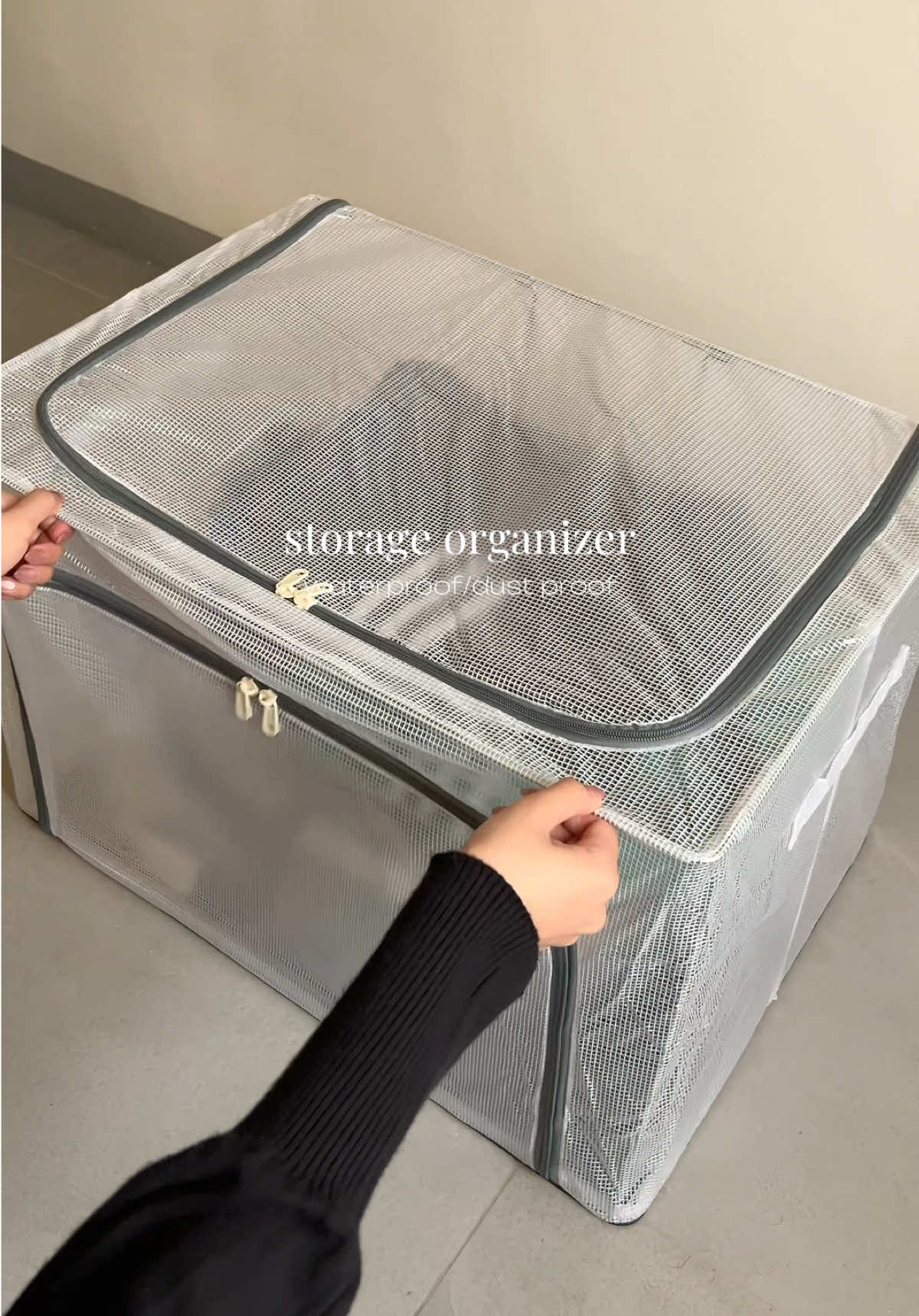 bag/clothes organizer 🤍✨ #storage #organizer #storagebox #clothesorganizer #organized 