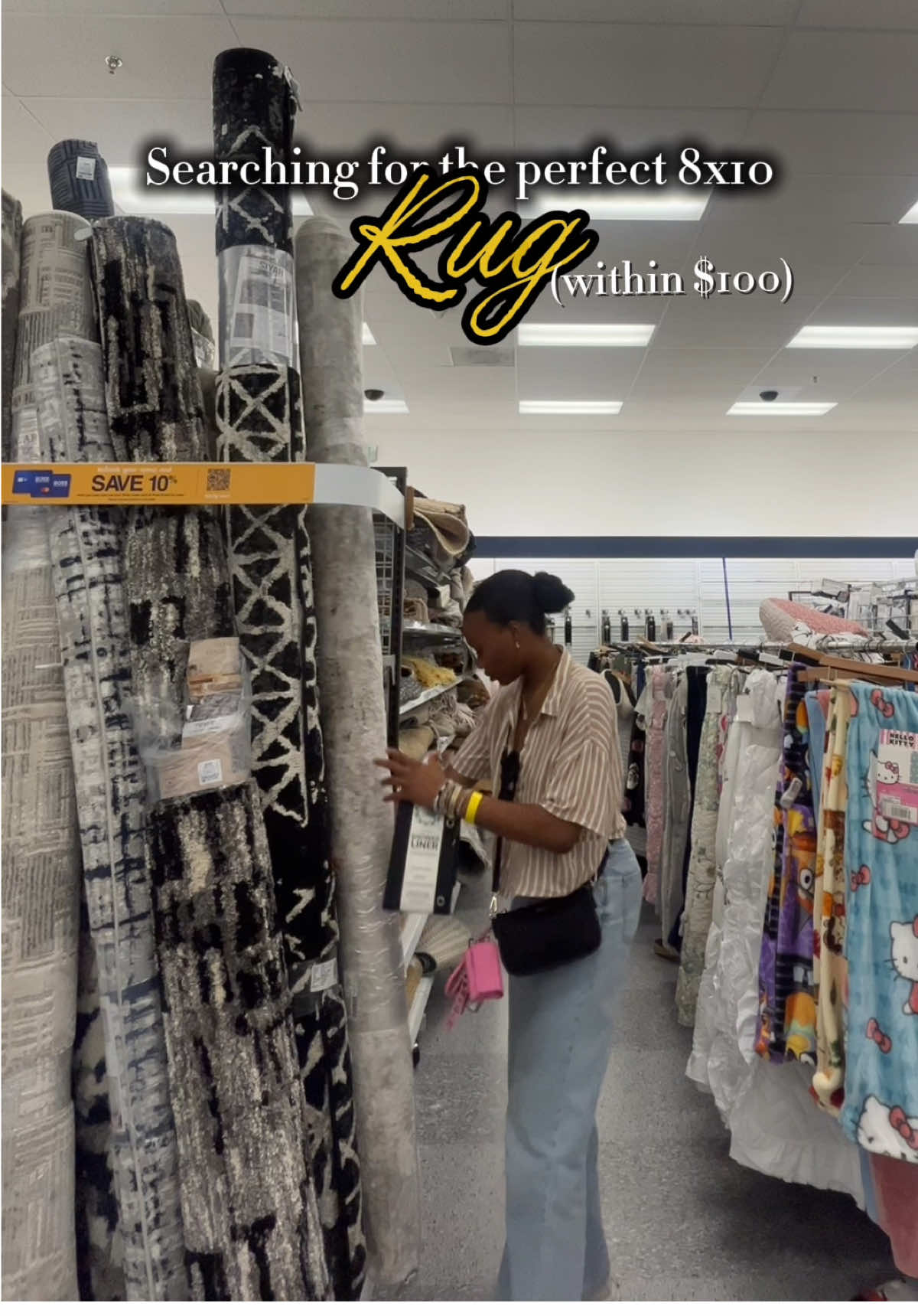 Searching for the perfect 8x10 area rug under $100 in Dallas , Texas ! Welp! #dallasapartments #apartmentdecor #newapartment 