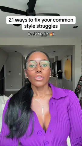 The style struggle is REAL, but it doesn't have to be! ☺️ These are 21 ways to fix common style struggles. Check out Part 1 if you missed it! 🗣️ If you don’t do all 21 yet.. save this for later so you can come back to it! 🎯 #styleinspo #fashiontok #fashiontips #howtostyle #styletip 
