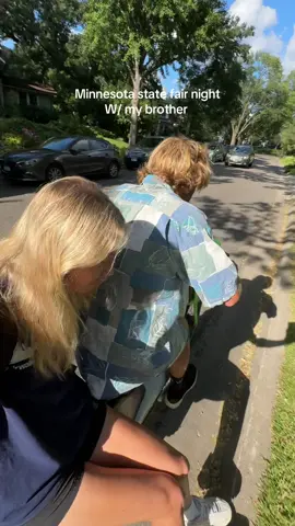 Minnesota state fair night with brother brett! #mnstatefair 