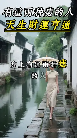 你身上的這兩種痣說明妳天生自帶財運#國學大師 #國學文化 #修心修行 #國學智慧 #玄學 