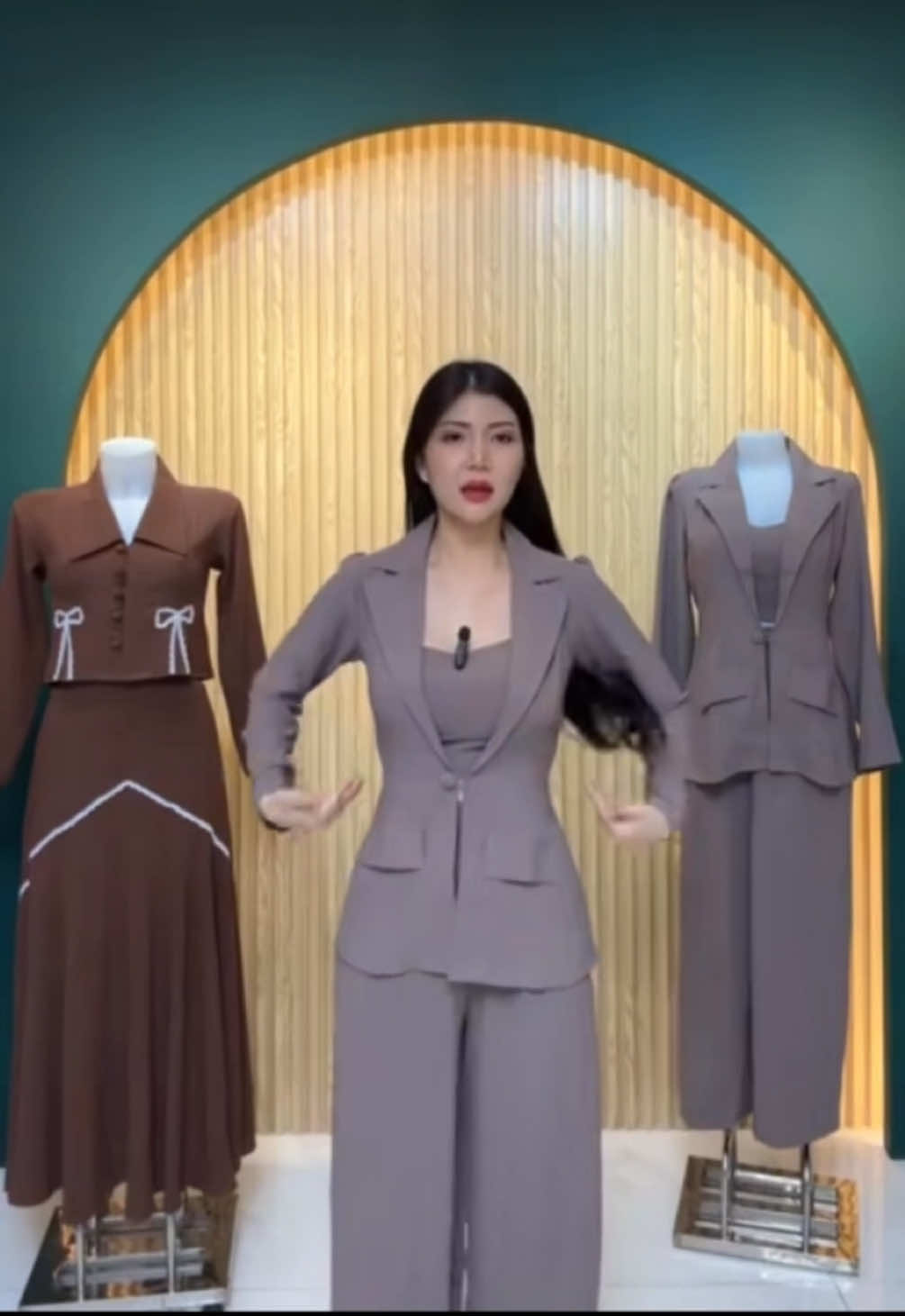 3 in 1 No bra set လေး ပြန်မှာလို့ရပြီနော် 🫶 #HANNA #chayclothing #nobra #coat #fyp 