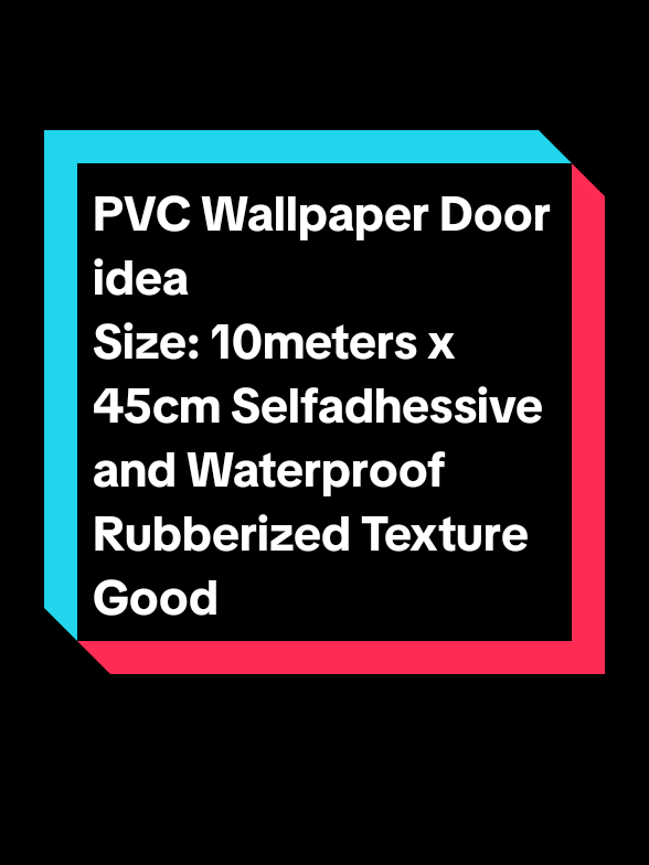 PVC Wallpaper Door idea Size: 10meters x 45cm Selfadhessive and Waterproof Rubberized Texture Good Renovating Old Doors Can Stick in Wood, Plastick or Metal as long as Smooth #door #waterproof ##sticker #plastick #doors 