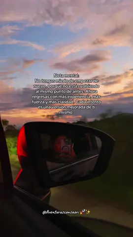 ✨🔄 Siempre puedes volver a empezar #sueñosymetas #paratiiiiiiiiiiiii  #viajesporelmundo #nueva #oportunidad 