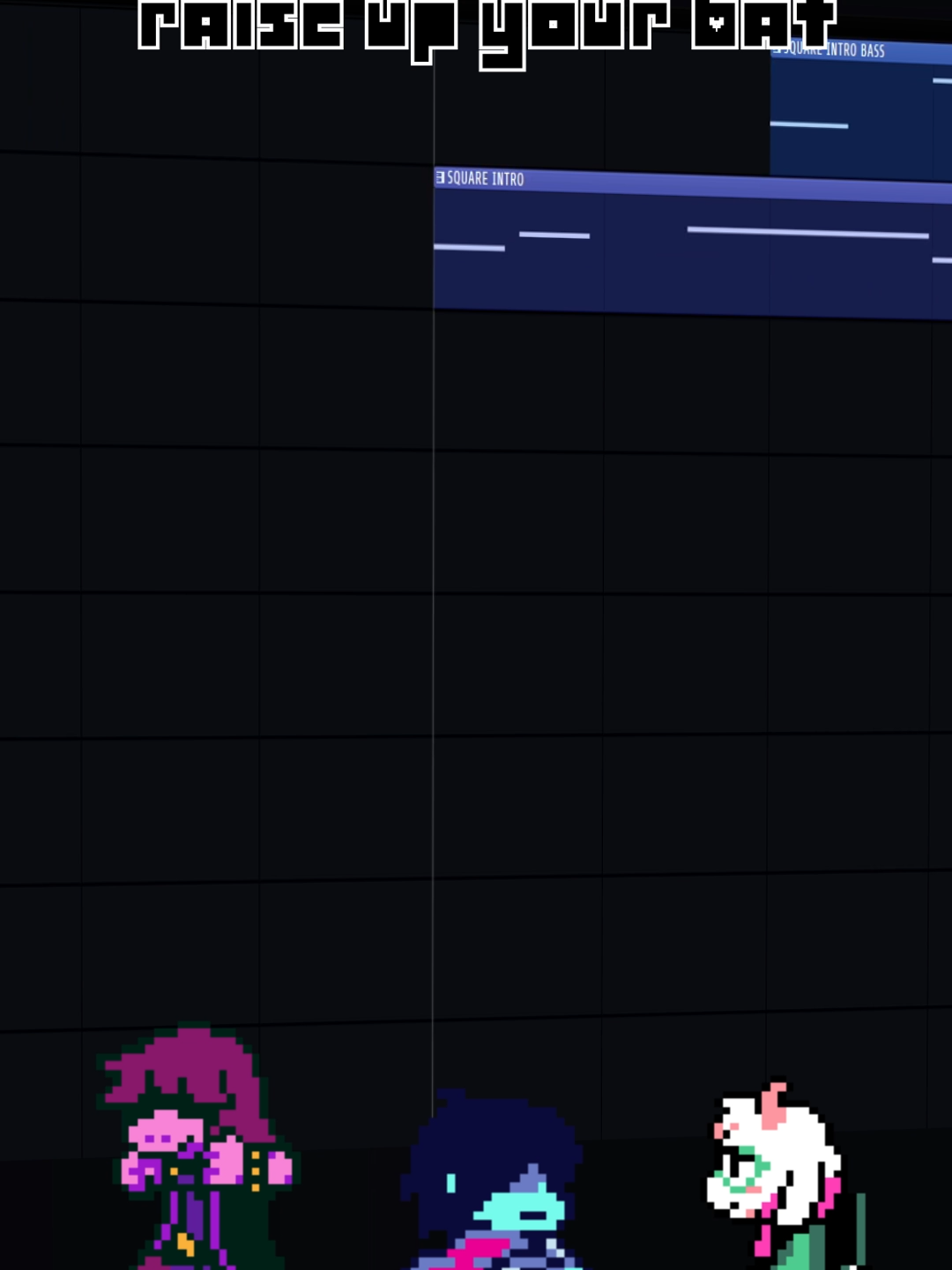 This was really fun to do! (I couldn't find a better gif so have them dancing instead lol) #deltarune #indiemusic #remix #tobyfox #flstudio #vgm #krisdeltarune #susiedeltarune #ralsei #megalostrikeback #raiseupyourbat #dess #dessholiday