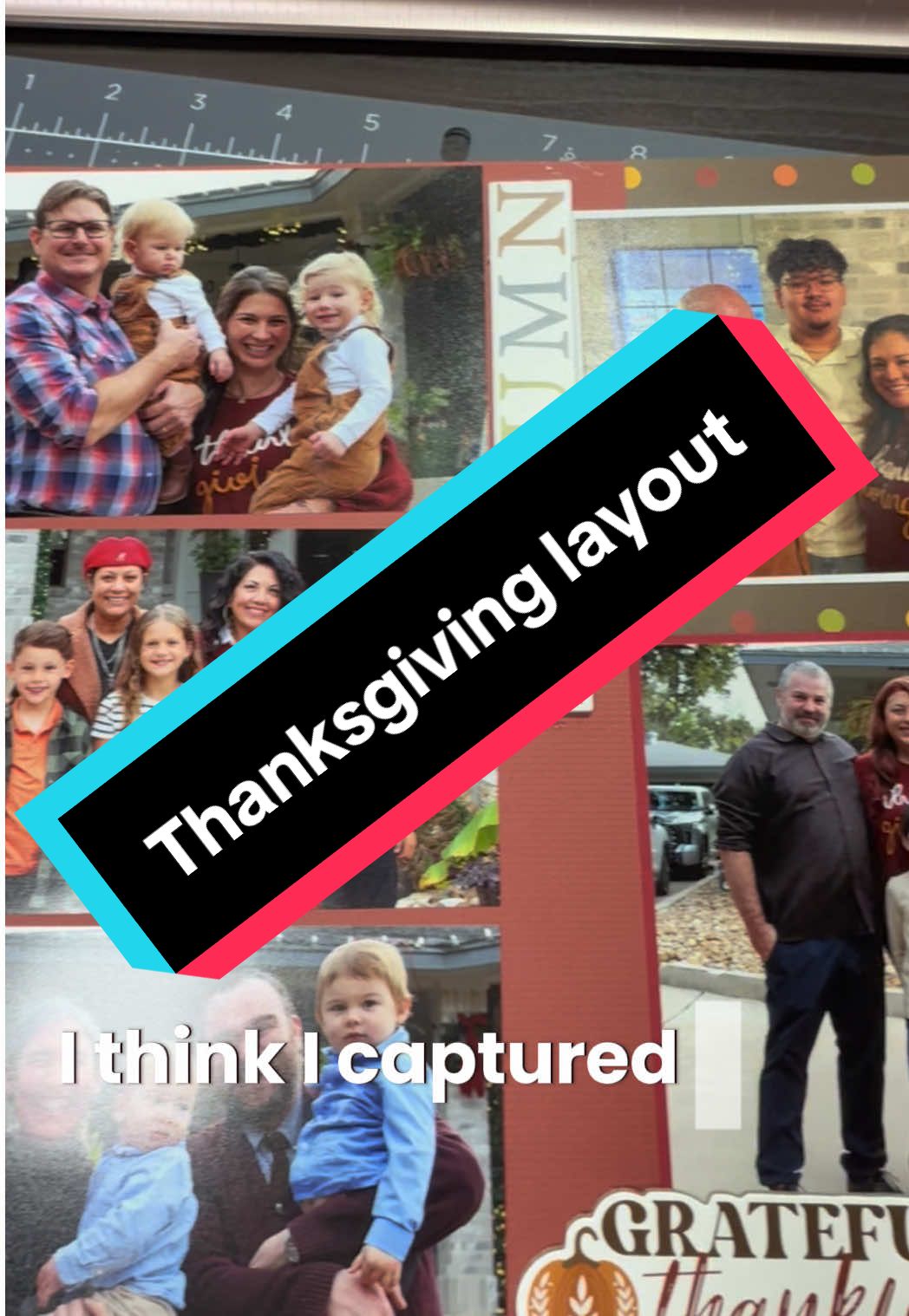 #creatorsearchinsights Family Fall Thanksgiving layout. @echoparkpaper @Creative Memories @ElMo #ScrapbookTikTok #scrapbookwithme #scrapbookingideas #craftingtherapy 