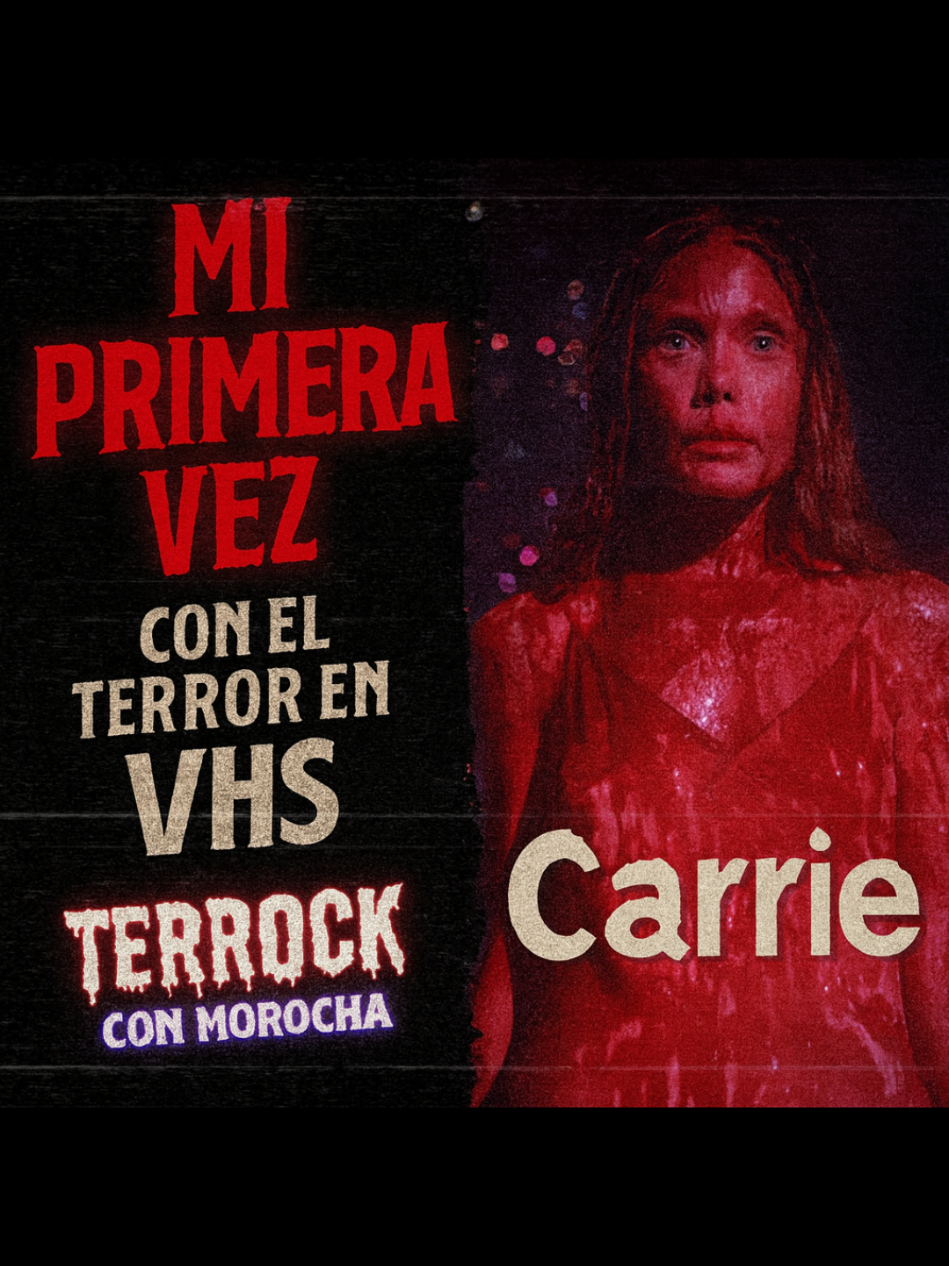 📼 Mi primera peli de terror fue *Carrie* (1976).   Desde ese día el terror se volvió parte de mí 👻🩸   👉 ¿Cuál fue la tuya? Guarda este video para que no te olvides de verla 👻 #recuerdos #vhs #carrie #stephenking #primerapeliculaterror 