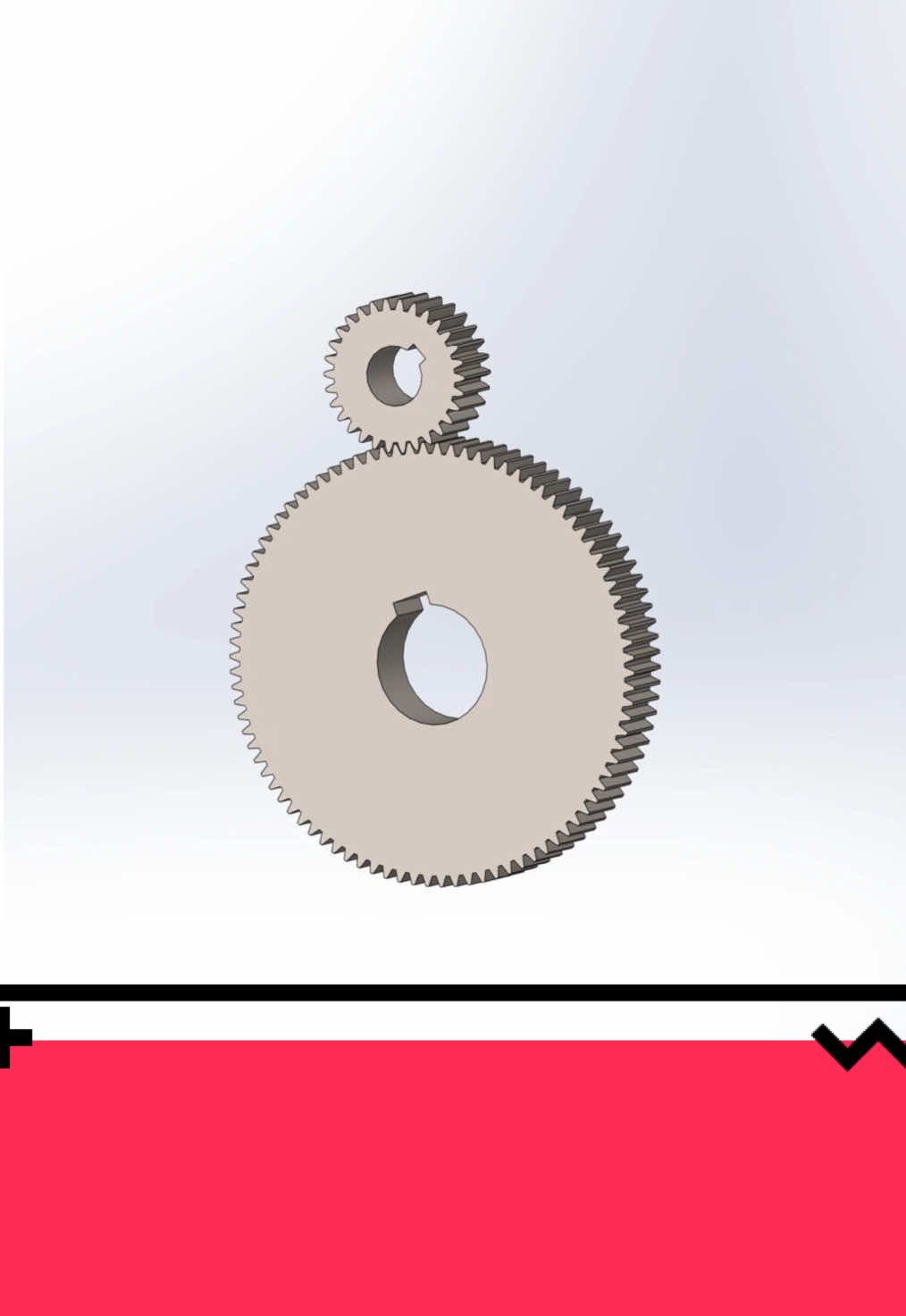Solidworks Motion. #engrenagem #cad #solidworks #mechanical #gear 