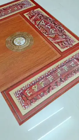 Tranh dán tường phòng thờ chất liệu vải lụa