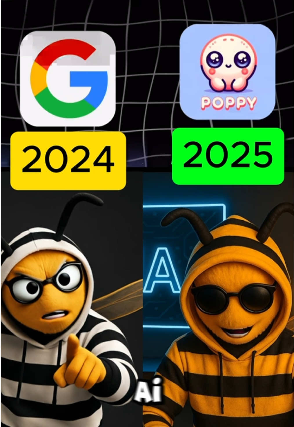 AI 2024 vs 2025 #ai #aitools