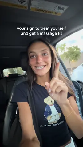 your sign to treat yourself!!! #treatyourself #massage #SelfCare #college #selflove 