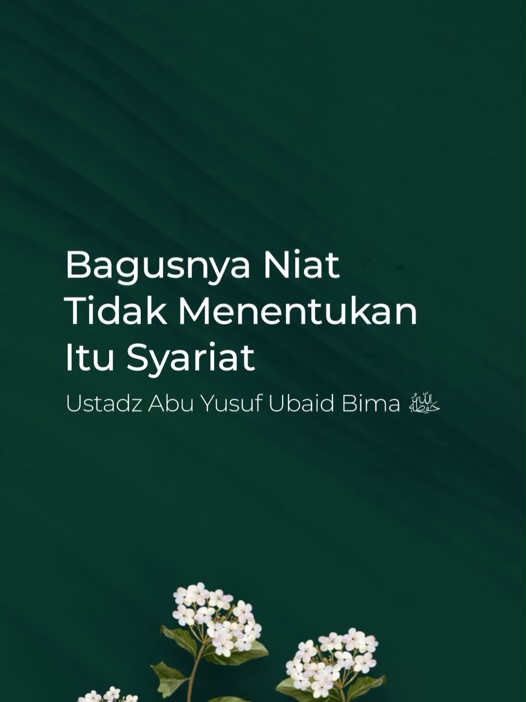 Bagus Niat Tidak Menentukan Itu Syariat #tanyaayub #islam #sunnah #syariat #islam #baik