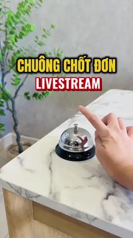 Chuông chốt đơn livestream, chuông bấm livestream, chuông bấm để bàn livestream #chuongchotdon #chuonglivestream #chuongbamdeban #tiepthilienket #hanhchiase 