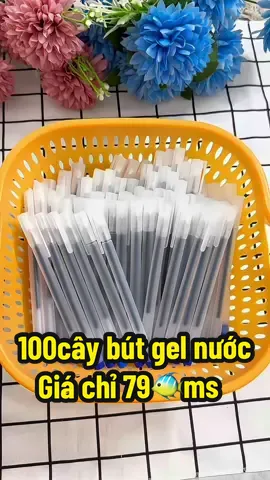 Bút gel nước mua combo được giá hời ạ.ngòi bút 0.5mm bút viết đều mực nhanh khô ạ mà giá chỉ 79cành cho 100cây bút ạ#butmucgel #dodunghoctap #dodungtienich #tiktokviral 