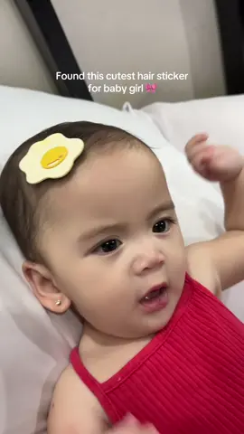 Ang kyut! 🎀 #hairsticker #babyhairsticker #hairaccesories #babyhair 