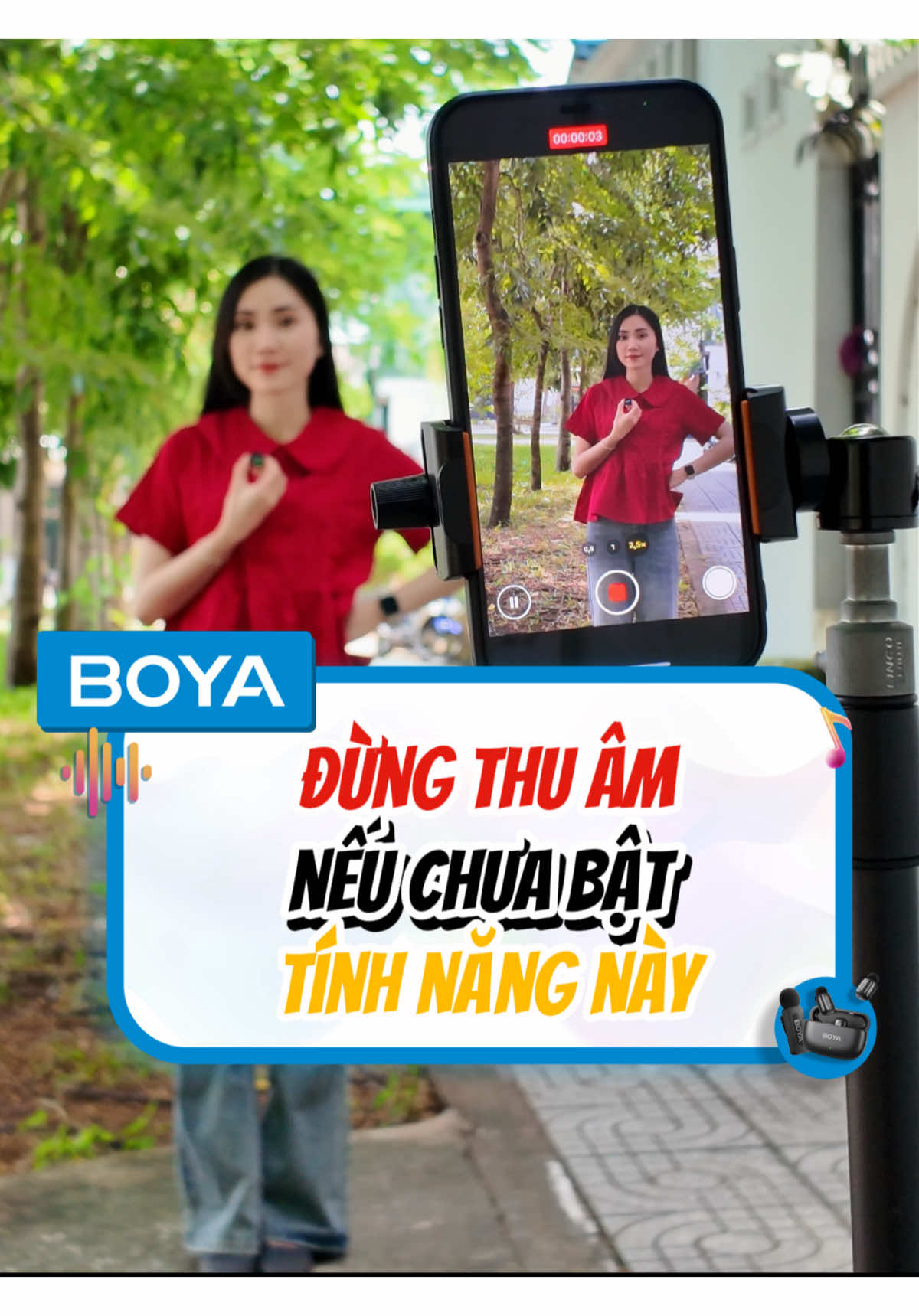 Đừng thu âm nếu chưa bật tính năng này trên Boya Link 3 #boya #boyaaudiovietnam #boyalink3 