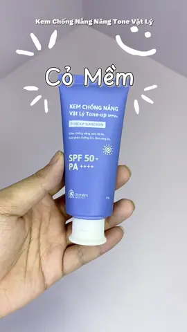 Kem Chống Nắng Nâng Tone Vật Lý Tone Up SPF50+ PA++++ Cho Da Nhạy Cảm Cỏ Mềm 60g#tip #review #kemchongnang #kemchongnangnangtone 