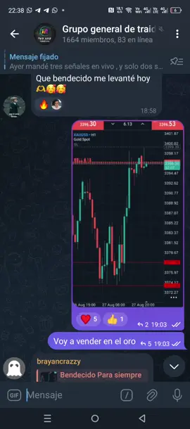 grupo general , señal enviada