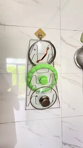 Giá treo vung nồi gọn gàng lắm này #fyp #xuhuong #taphoanhabaoo 