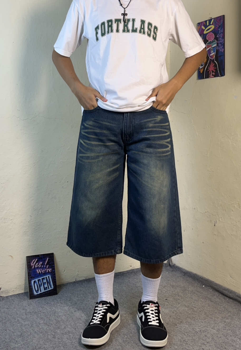 Unisex ready size(27-34)#celana#jorts #jortsoutfit #OOTD #foryou 