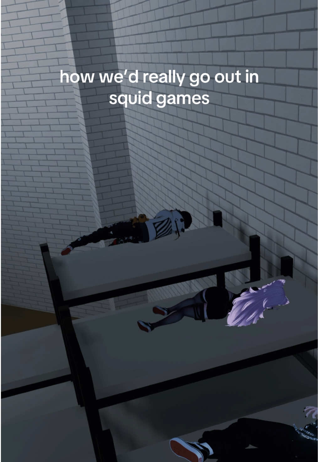 nooo bc why were the beds like that #vrchat #squidgames #virtualreality #pcvr #vrchatcommunity 
